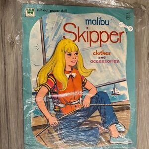 Malibu Skipper Paper Doll Set - Multicolor